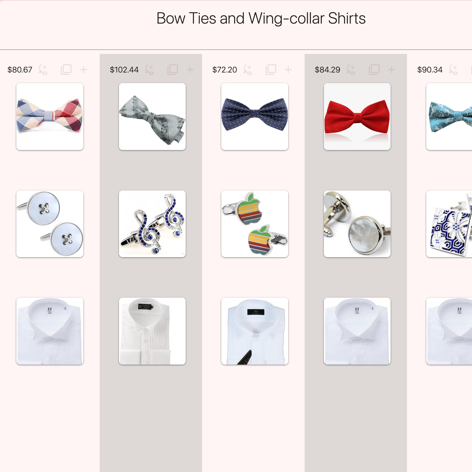 ties and shirts