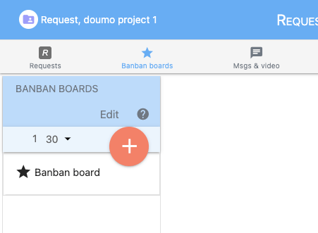 Captura de pantalla de un proyecto para Banban Board