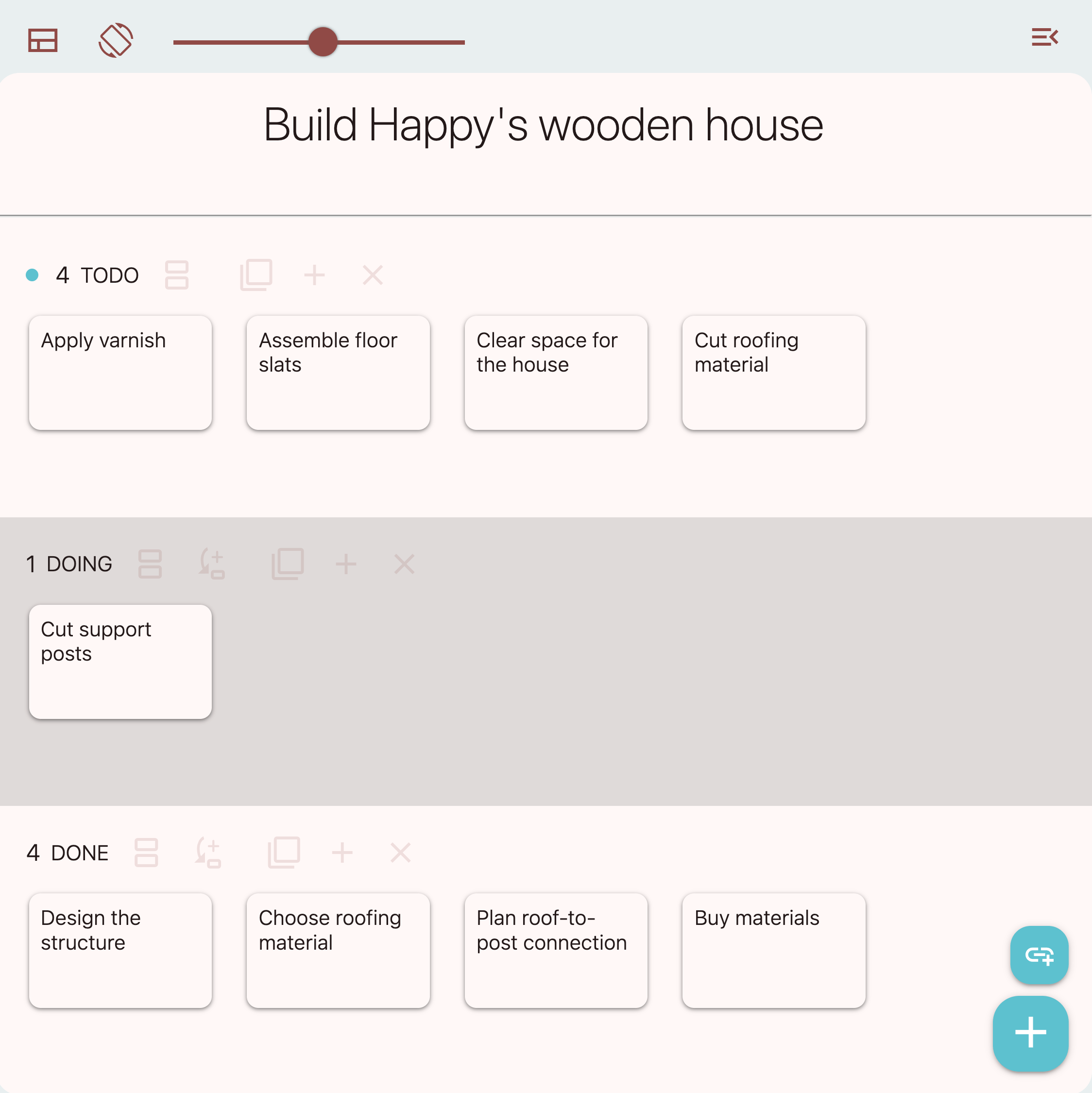 Screenshot of Task Management