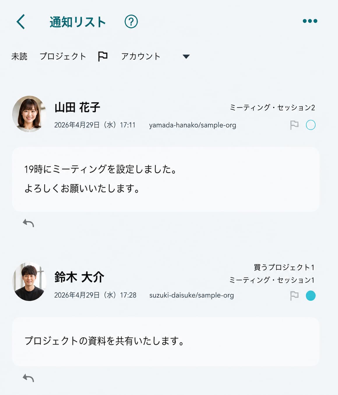 新着リストの図