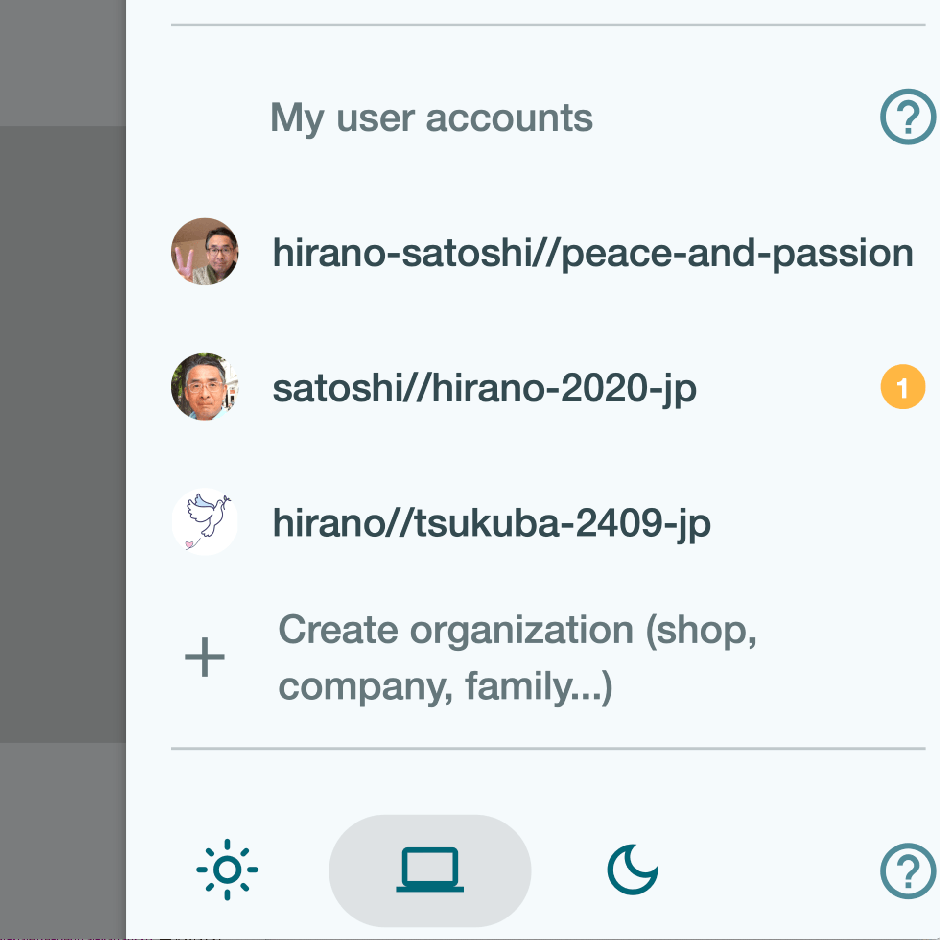 Image of user accounts